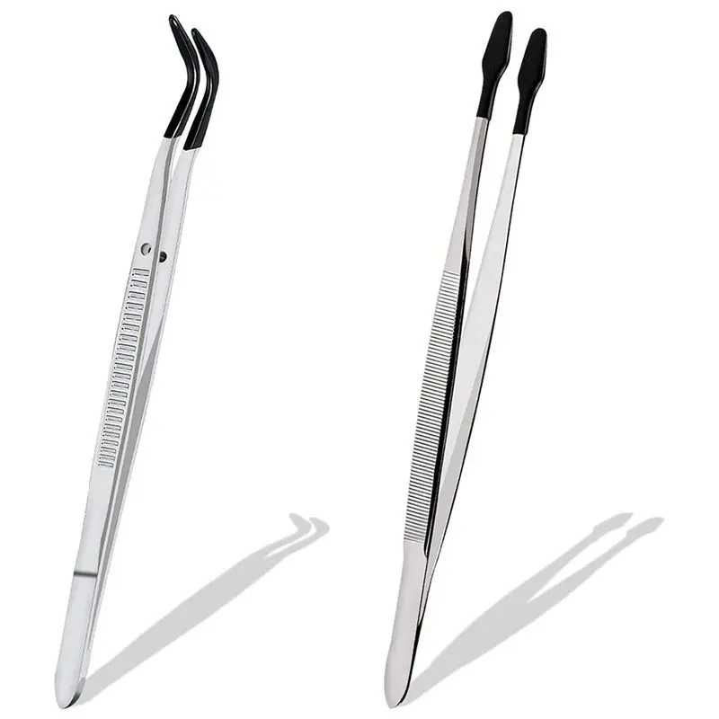 A84E-4 Pcs Of Rubber Tip Tweezers Set For Craft Laboratory Industrial Hobby Tweezers Pliers Jewelry Stamp Plastic Box 15Cm
A84E-4 Pcs Of Rubber Tip Tweezers Set For Craft Laboratory Industrial Hobby Tweezers Pliers Jewelry Stamp Plastic Box 15Cm