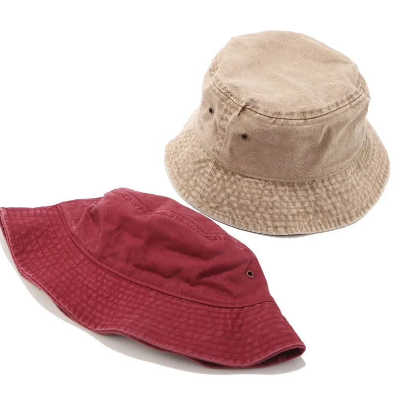 Men's & Women's Bucket Hat: Washed Plain Style, Euro-American INS Vibe, Four-Season Outdoor Travel Sun Protection Hat
Men's & Women's Bucket Hat: Washed Plain Style, Euro-American INS Vibe, Four-Season Outdoor Travel Sun Protection Hat