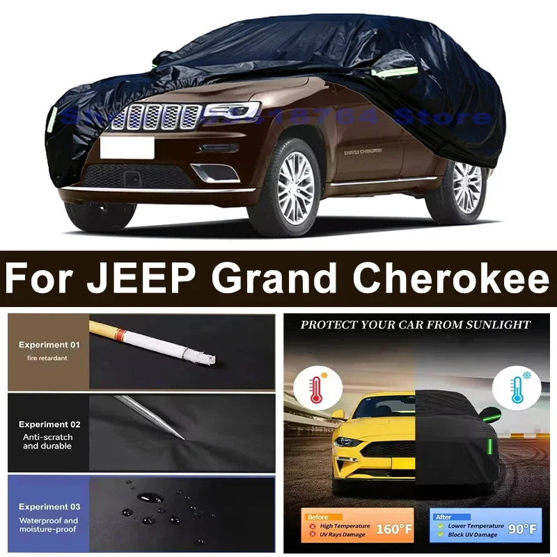 Full Car Cover For JEEP Grand Cherokee All Weather Outdoor Snow Sun UV Dustproof with Reflective Strips Wind Straps
Full Car Cover For JEEP Grand Cherokee All Weather Outdoor Snow Sun UV Dustproof with Reflective Strips Wind Straps