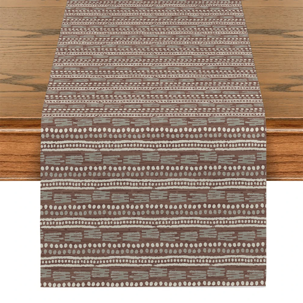 Ethnic Geometric Pattern Polyester Table Runner - Stylish Decor for Dining Tables, Ideal for Home and Indoor Scene Decoration
Ethnic Geometric Pattern Polyester Table Runner - Stylish Decor for Dining Tables, Ideal for Home and Indoor Scene Decoration