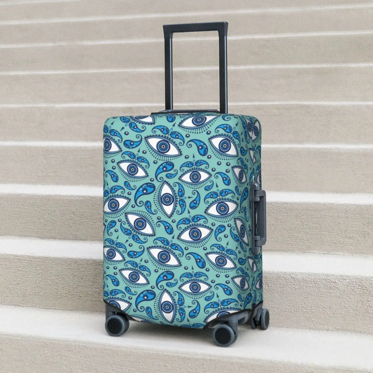 Evil Eye Suitcase Cover Symbol of Protection Business Protector Vacation Useful Luggage Supplies
Evil Eye Suitcase Cover Symbol of Protection Business Protector Vacation Useful Luggage Supplies