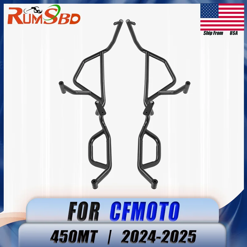 Fall Protect Motorcycle Highway Crash Bar Frame Upper Lower Bumper Engine Guard Bumper For CFMOTO 450 Mt 2024 2025
Fall Protect Motorcycle Highway Crash Bar Frame Upper Lower Bumper Engine Guard Bumper For CFMOTO 450 Mt 2024 2025