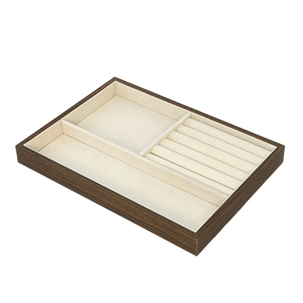 Multi-Compartment Wooden Jewelry Display Tray Velvet Lining Solid Wood High-end Necklace Organizer Space Saving Large Capacity
Multi-Compartment Wooden Jewelry Display Tray Velvet Lining Solid Wood High-end Necklace Organizer Space Saving Large Capacity