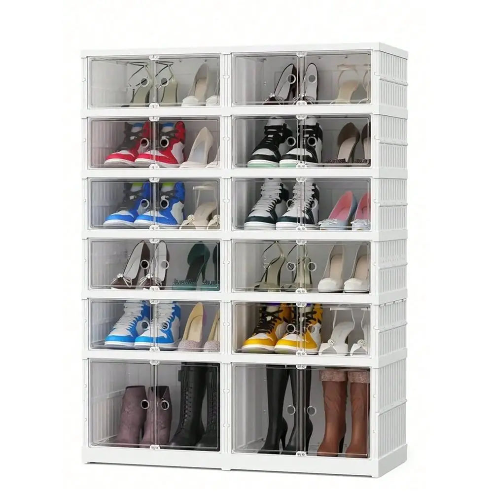 6 9layer Modern FlipTop MultiLayer Folding Shoe Cabinet SpaceSaving Stackable Plastic Storage Organizer, Suitable For Compact D
6 9layer Modern FlipTop MultiLayer Folding Shoe Cabinet SpaceSaving Stackable Plastic Storage Organizer, Suitable For Compact D