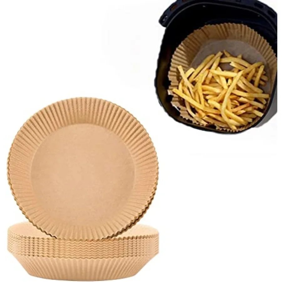 Air Fryer Liners Disposable, 100 PCS Non-stick Parchment Paper Liners Round, Grease Proof Bakery Baking Paper for Airfryer Bask
Air Fryer Liners Disposable, 100 PCS Non-stick Parchment Paper Liners Round, Grease Proof Bakery Baking Paper for Airfryer Bask