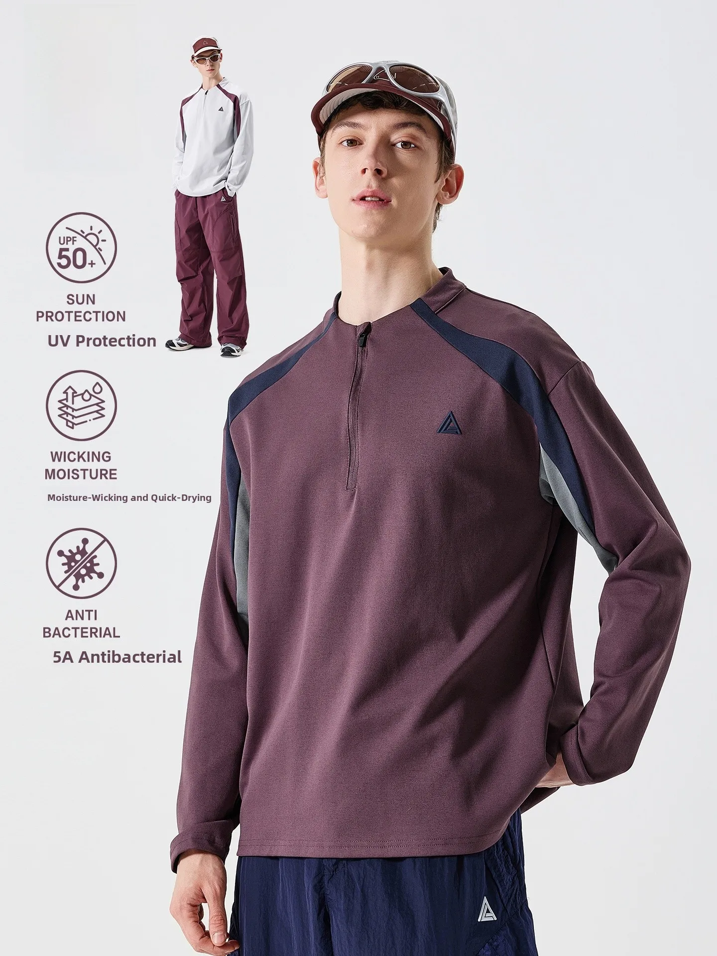 Мужская спортивная футболка с длинным рукавом LAZY DAY TREND для активного отдыха, быстросохнущая, с молнией, защитой от УФ-излучения, осенняя, в стиле колор-блок
Мужская спортивная футболка с длинным рукавом LAZY DAY TREND для активного отдыха, быстросохнущая, с молнией, защитой от УФ-излучения, осенняя, в стиле колор-блок