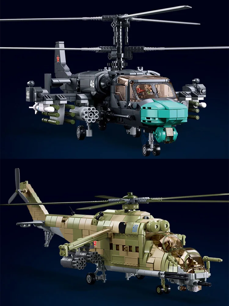 Heavy Du Armed Helicopter Model Building Blos Card MOC Mi28 Fem Deer Bla Hawk Can Carry People Cheetah Assembly Toy
Heavy Du Armed Helicopter Model Building Blos Card MOC Mi28 Fem Deer Bla Hawk Can Carry People Cheetah Assembly Toy