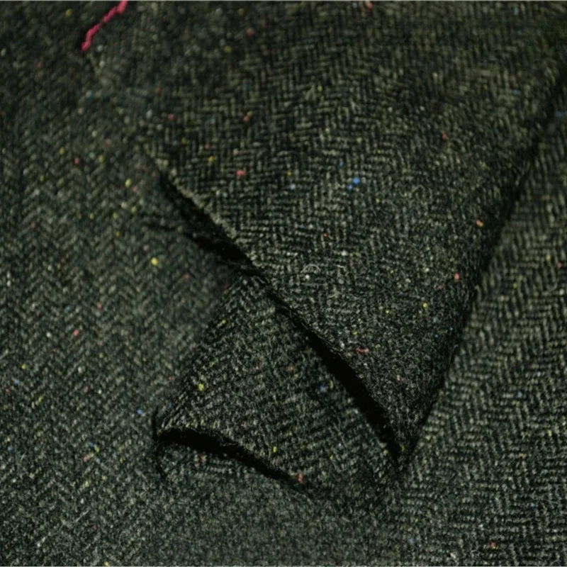 Deep and fine herringbone striped polka dot snowflake tweed slightly elastic fashion fabric suit pants skirt
Deep and fine herringbone striped polka dot snowflake tweed slightly elastic fashion fabric suit pants skirt
