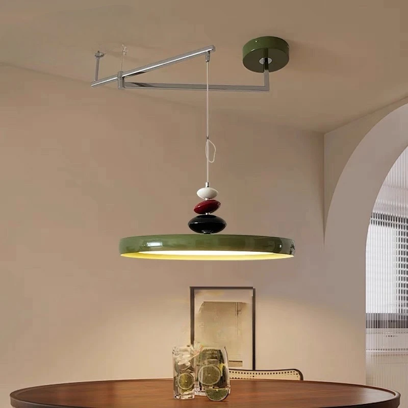 Modern Minimalist Green Rocker Arm Ceiling Pendant Light LED Homestay Restaurant Living Room Bedroom Study Can Move Hanging Lamp
Modern Minimalist Green Rocker Arm Ceiling Pendant Light LED Homestay Restaurant Living Room Bedroom Study Can Move Hanging Lamp