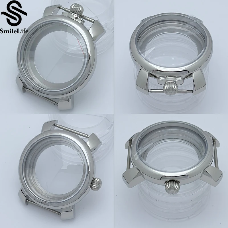 SmileLife 40mm Watch Case Crown at 3/12 O'clock Mineral Glass Transparent Bottom Stainless Steel Case for NH35/NH36 Movement
SmileLife 40mm Watch Case Crown at 3/12 O'clock Mineral Glass Transparent Bottom Stainless Steel Case for NH35/NH36 Movement