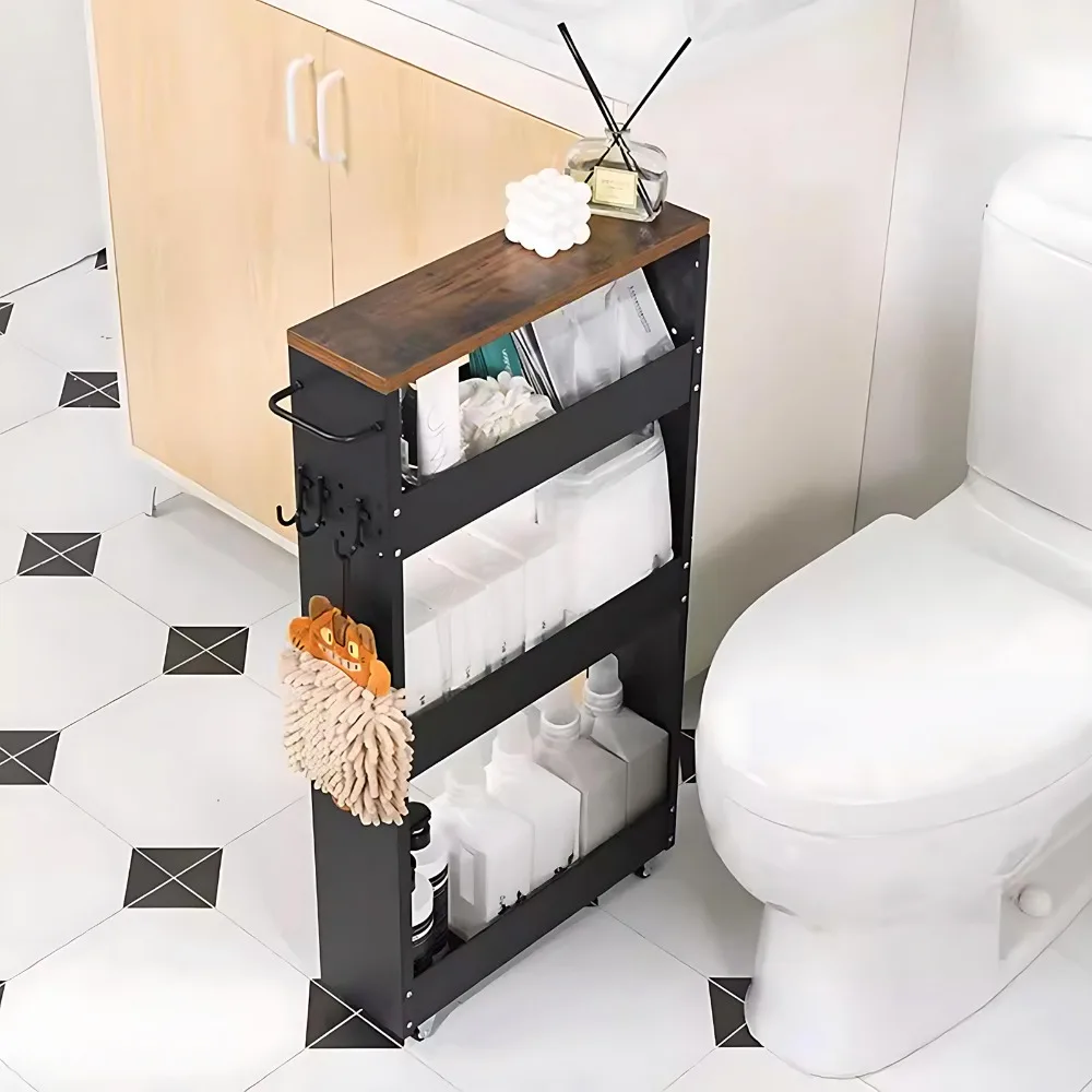 4-Tier Heavy-Duty & Softwood Pegboard Rolling Cart with Swivel Casters - White/Black Narrow Space Storage Shelving Unit
4-Tier Heavy-Duty & Softwood Pegboard Rolling Cart with Swivel Casters - White/Black Narrow Space Storage Shelving Unit