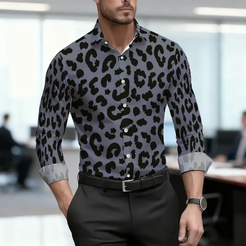 2026 men's shirt retro leopard print men's long sleeved shirt business casual fashion slim fit shirt spring autumn new style
2026 men's shirt retro leopard print men's long sleeved shirt business casual fashion slim fit shirt spring autumn new style
