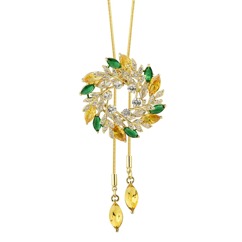 Flower sweater chain, can be worn in pairs, polycrystalline combination, long and elegant necklace with corsages
Flower sweater chain, can be worn in pairs, polycrystalline combination, long and elegant necklace with corsages