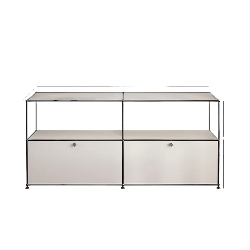 Stainless steel medieval bedroom modern simple shelf ins module storage TV side cabinet complete
Stainless steel medieval bedroom modern simple shelf ins module storage TV side cabinet complete