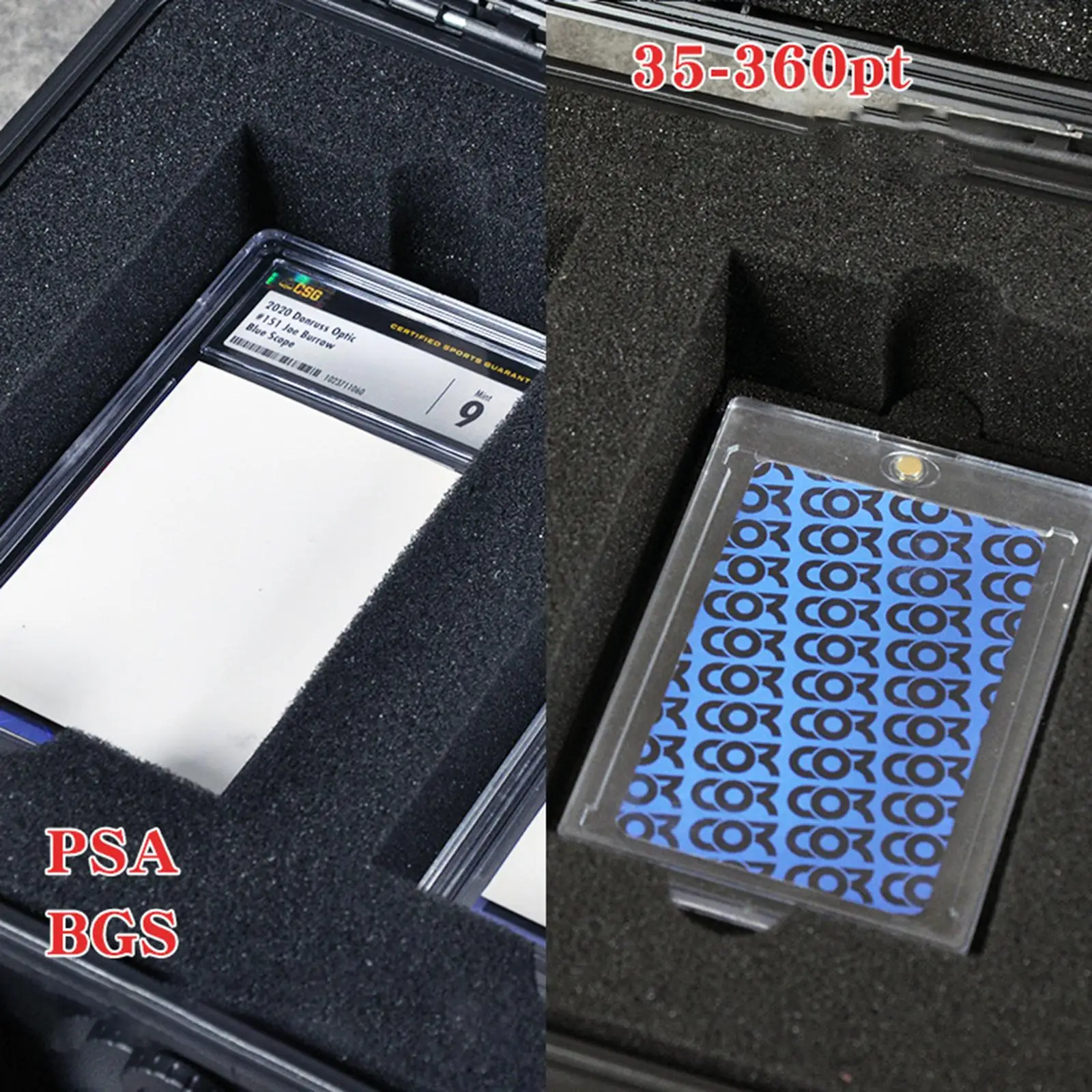 Trading Collector Carrying Case Black Plastic Foam Waterproof Card Box for One Piece Card Games Club Activities Collections
Trading Collector Carrying Case Black Plastic Foam Waterproof Card Box for One Piece Card Games Club Activities Collections