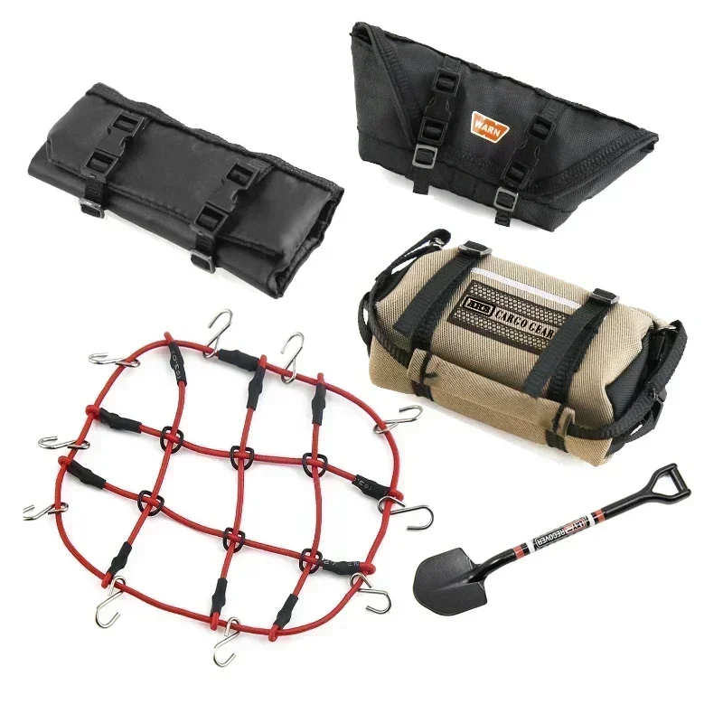 5pcs Storage Bag Roof Bag Handbag Sleeping Bag Luggage Net Shovel Decoration for TRX4M Axial SCX24 1/18 1/24 RC Crawler Car
5pcs Storage Bag Roof Bag Handbag Sleeping Bag Luggage Net Shovel Decoration for TRX4M Axial SCX24 1/18 1/24 RC Crawler Car