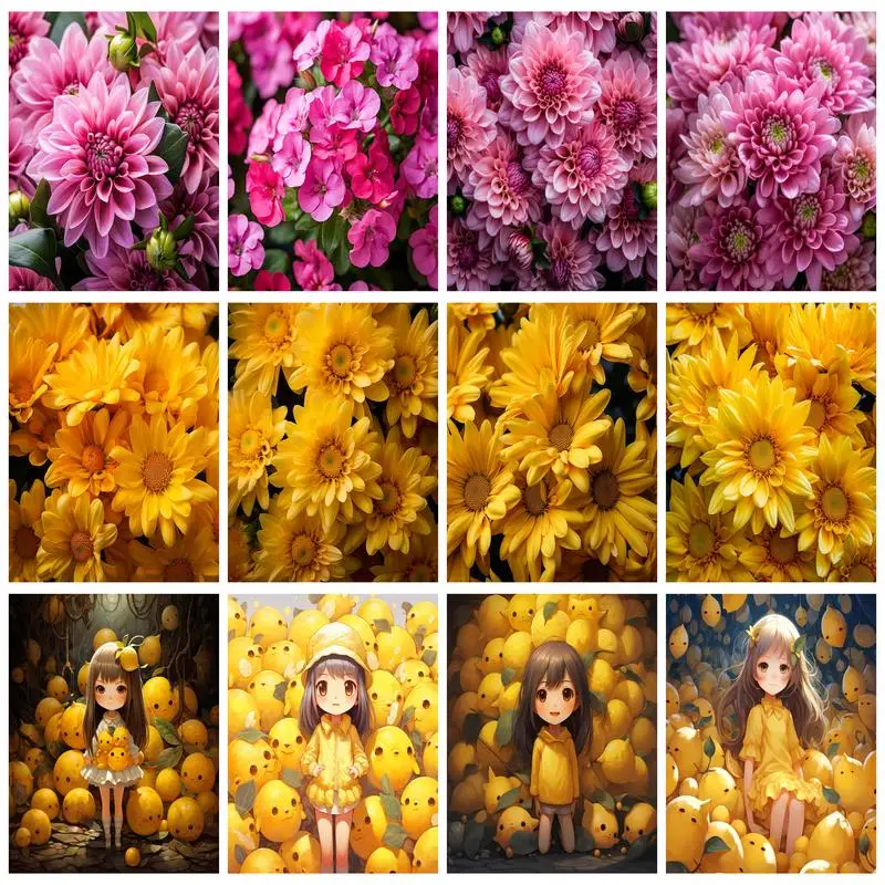 RUOPOTY DIY Diamond Painting Flower Full Round/Square Diamond Mosaic Embroidery Cross Stitch Kits Home Decor
RUOPOTY DIY Diamond Painting Flower Full Round/Square Diamond Mosaic Embroidery Cross Stitch Kits Home Decor