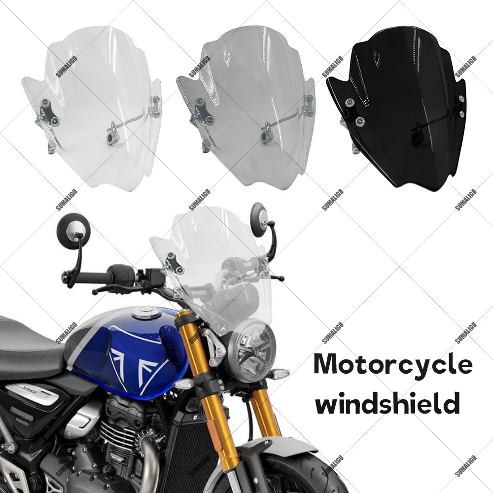 For Triumph Speed 400 2023-2024 New Universal Adjustable Windshield Sun Visor Deflector Kit Handlebar tube diameter 22.25.28 MM
For Triumph Speed 400 2023-2024 New Universal Adjustable Windshield Sun Visor Deflector Kit Handlebar tube diameter 22.25.28 MM