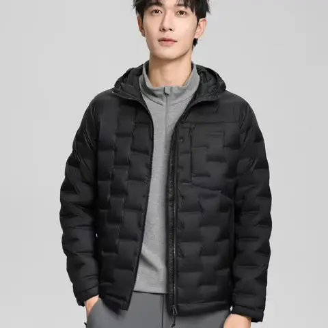Chaqueta informal de invierno para hombre, 90% plumón de pato blanco, chaquetas deportivas ultraligeras con capucha, prendas de vestir cálidas, Parkas, abrigo para exteriores
