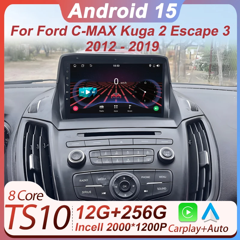For Ford C-MAX Kuga 2 Escape 3 2012 - 2019 Car Radio Player Android 14 Mirror Link 8 Core GPS Navigation Automotive Multimedia
For Ford C-MAX Kuga 2 Escape 3 2012 - 2019 Car Radio Player Android 14 Mirror Link 8 Core GPS Navigation Automotive Multimedia