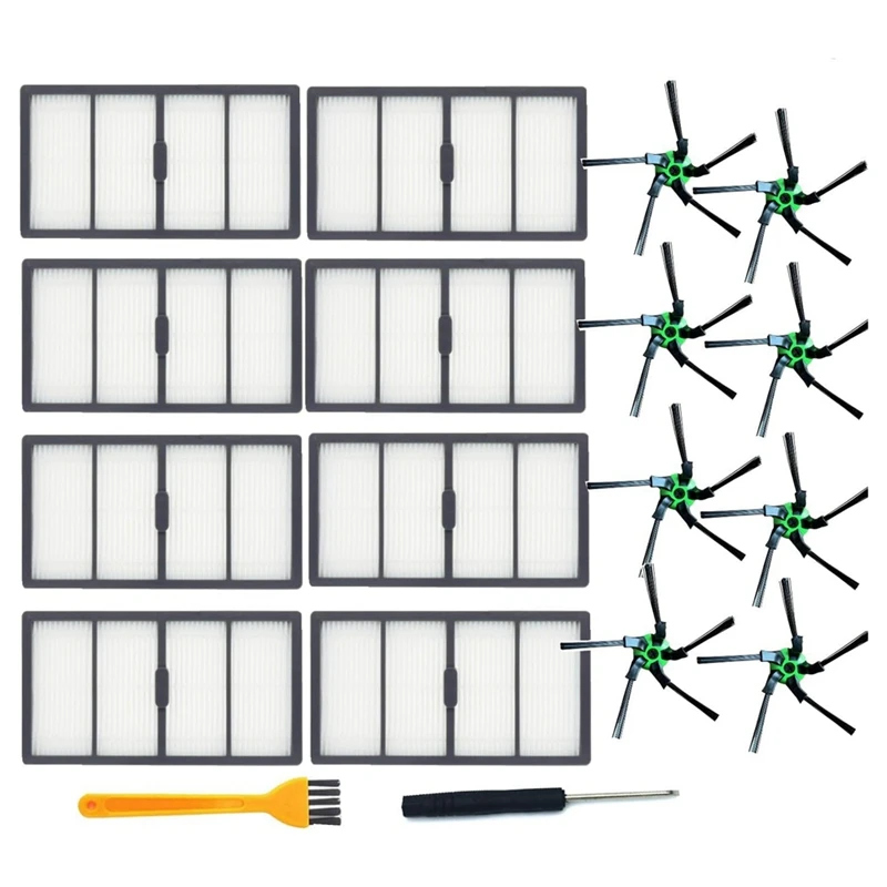 Replacement Hepa Filter And Side Brush Compatible For Irobot Roomba S9 S9+, 8 Filter, 8 Side Brush Parts
Replacement Hepa Filter And Side Brush Compatible For Irobot Roomba S9 S9+, 8 Filter, 8 Side Brush Parts