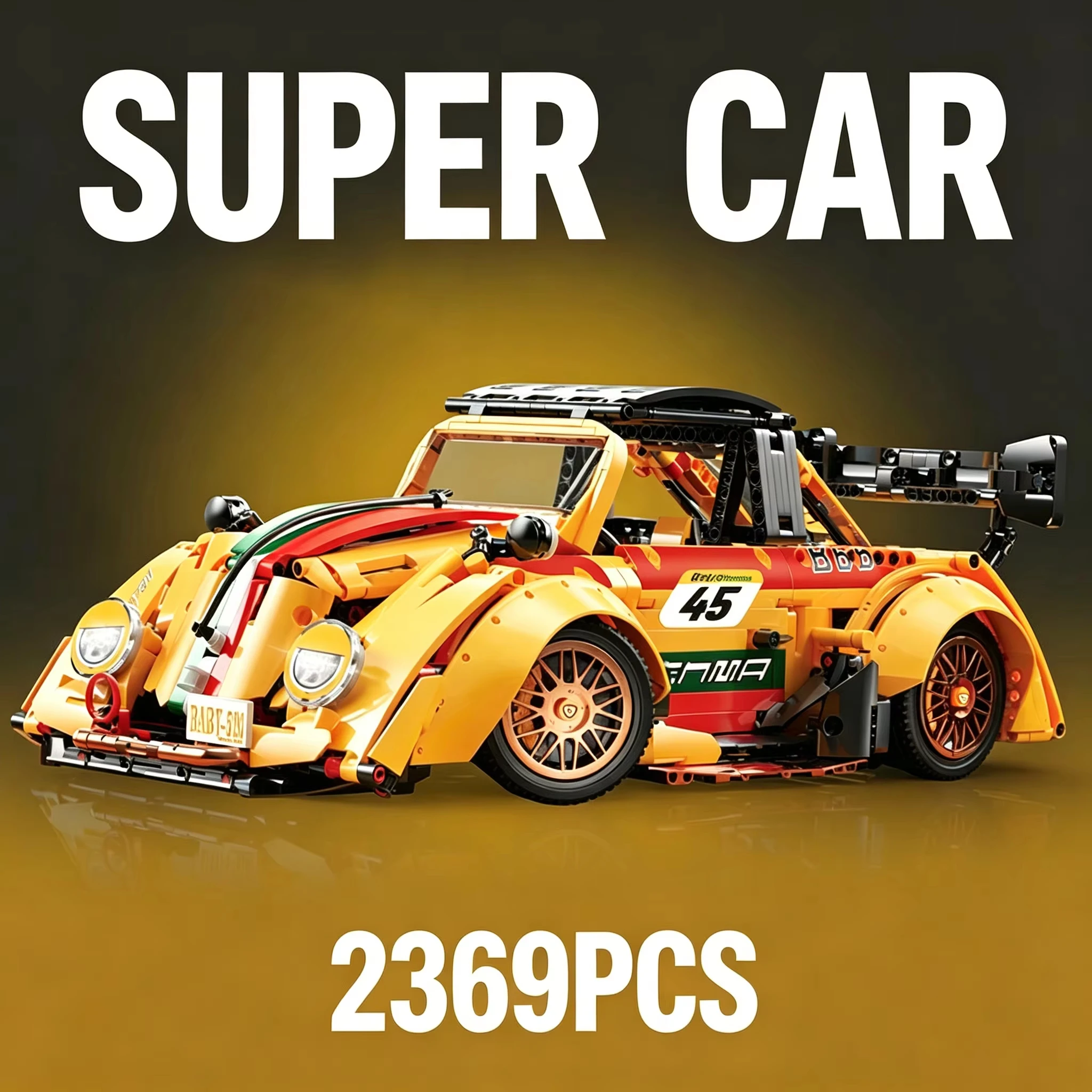 2369PCS 1:10 Scale Retro Super Car Building Blocks Model City Racing Car Assembling Kit Home Decor Ideal Holiday Gift Toy
2369PCS 1:10 Scale Retro Super Car Building Blocks Model City Racing Car Assembling Kit Home Decor Ideal Holiday Gift Toy
