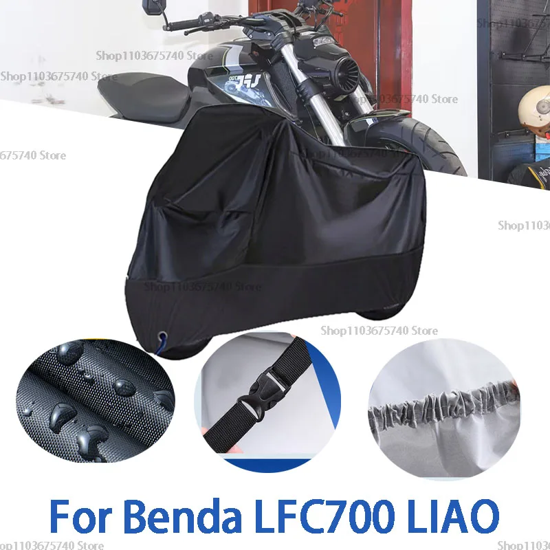 Motorcycle Full Covers For Benda LFC700 LIAO Car Outdoors Sun Protection Dust No Ear Thickened Oxford Clothcover Accessories 
Motorcycle Full Covers For Benda LFC700 LIAO Car Outdoors Sun Protection Dust No Ear Thickened Oxford Clothcover Accessories