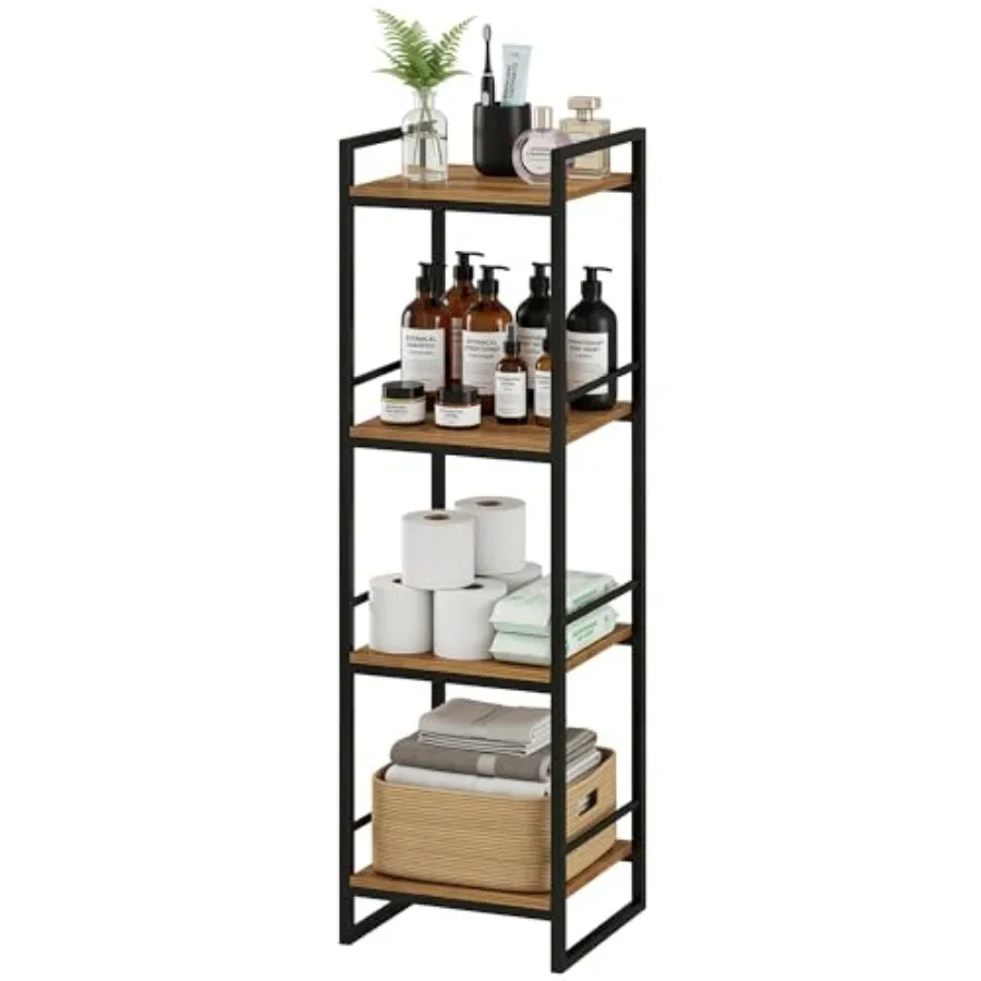 4 Tier Bathroom Storage Open Shelf, Freestanding Metal Corner Storage Rack Shelving Unit for Bathroom Kitchen Living Room Hallw
4 Tier Bathroom Storage Open Shelf, Freestanding Metal Corner Storage Rack Shelving Unit for Bathroom Kitchen Living Room Hallw
