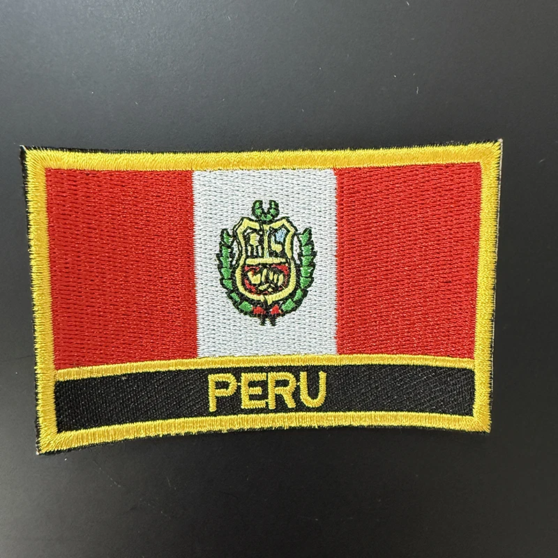 Peru Flag Embroidery Patches Iron on Saw on Transfer patches Sewing Applications for Clothes in Home&Garden
Peru Flag Embroidery Patches Iron on Saw on Transfer patches Sewing Applications for Clothes in Home&Garden