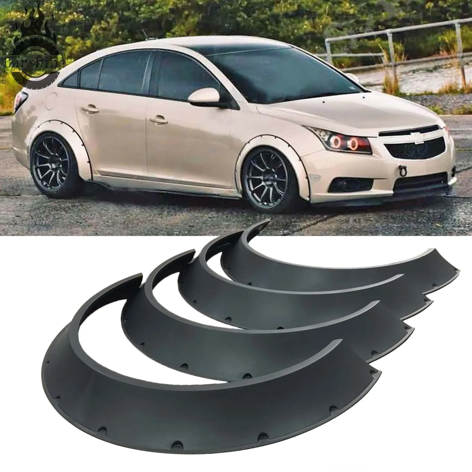 4x CONCAVE Fender Flares 4" Widebody Bolt-On Wheel Arches For Chevrolet Cruze
4x CONCAVE Fender Flares 4" Widebody Bolt-On Wheel Arches For Chevrolet Cruze