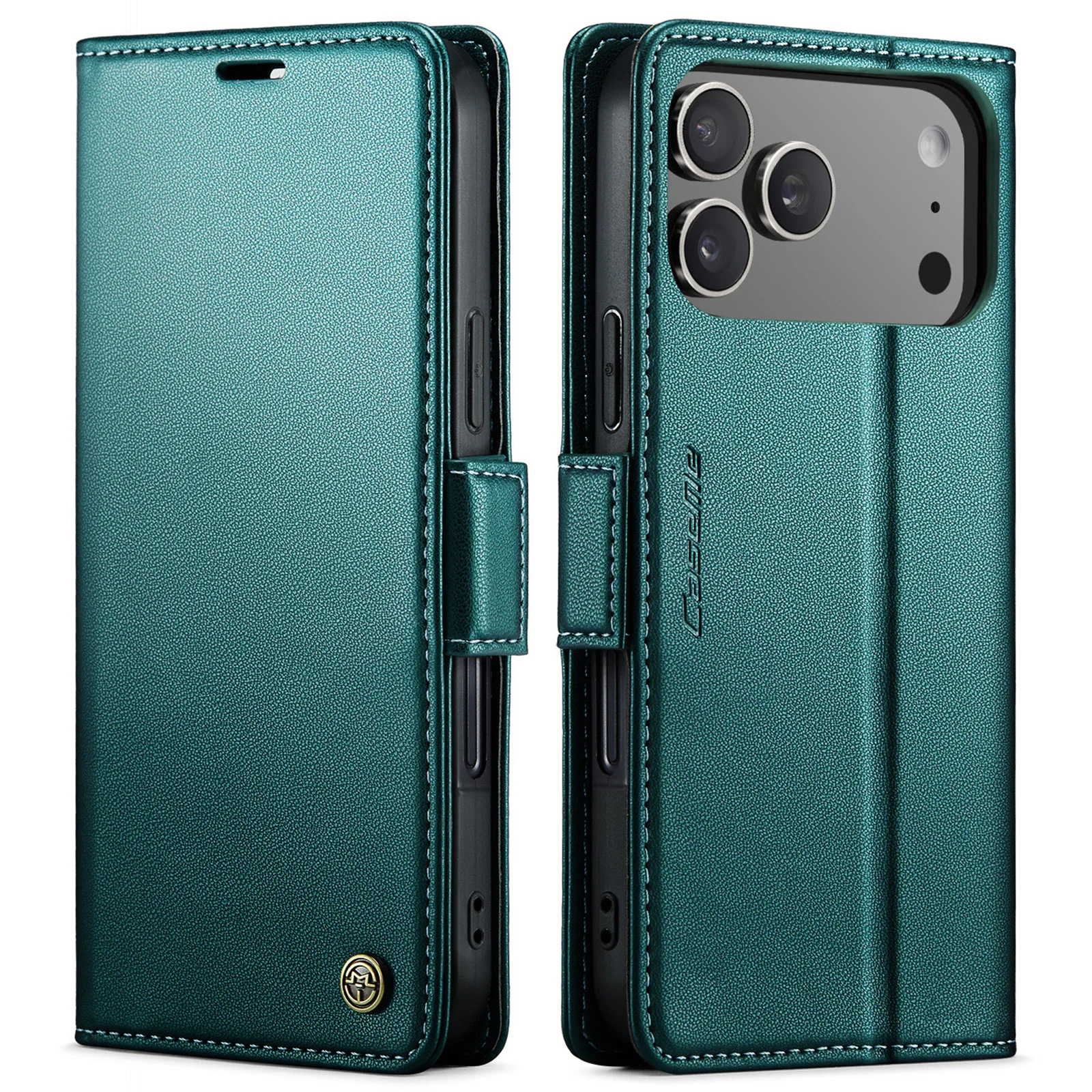 For iPhone 17 Pro Max Case CASEME 023 Series RFID Blocking Leather Wallet Stand Phone Cover - Green
For iPhone 17 Pro Max Case CASEME 023 Series RFID Blocking Leather Wallet Stand Phone Cover - Green