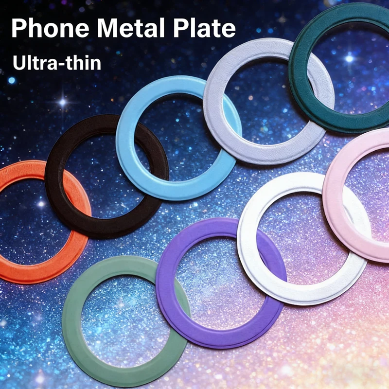 Cell Phone Metal Circle Plate for Magsafe Wireless Charging Ultra-thin Ring Patch for iPhone 17 16 Pro Phone Iron Sticker Sheet
Cell Phone Metal Circle Plate for Magsafe Wireless Charging Ultra-thin Ring Patch for iPhone 17 16 Pro Phone Iron Sticker Sheet