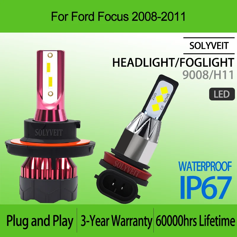 Enhanced Brightness Quick Installation Dustproof Design 9008 H11 LED HEADLIGHT FOGLIGHT For Ford Focus 2008 2009 2010 2011
Enhanced Brightness Quick Installation Dustproof Design 9008 H11 LED HEADLIGHT FOGLIGHT For Ford Focus 2008 2009 2010 2011