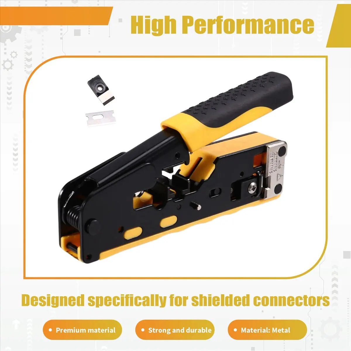 ABNH RJ45 Cat7 Обжимной инструмент Ethernet Обжимной инструмент Щипцы для резки проводов для Cat7 Cat6a Cat6 Cat5e Проходной сквозной разъем
ABNH RJ45 Cat7 Обжимной инструмент Ethernet Обжимной инструмент Щипцы для резки проводов для Cat7 Cat6a Cat6 Cat5e Проходной сквозной разъем