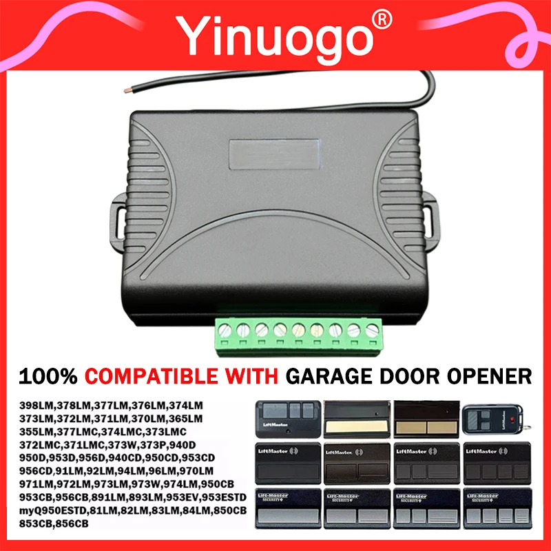 For 893MAX 890MAX 895MAX 893MAX-LMK 891LM 371LM 373LM 971LM 973LM 12V Garage Door Receiver Controller Security 2.0 Receiver
For 893MAX 890MAX 895MAX 893MAX-LMK 891LM 371LM 373LM 971LM 973LM 12V Garage Door Receiver Controller Security 2.0 Receiver