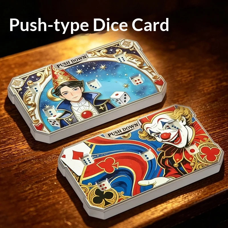 Shake sieve card roll dice toy decompression lucky roll dice pocket version press type dice card toy, style and color random
Shake sieve card roll dice toy decompression lucky roll dice pocket version press type dice card toy, style and color random
