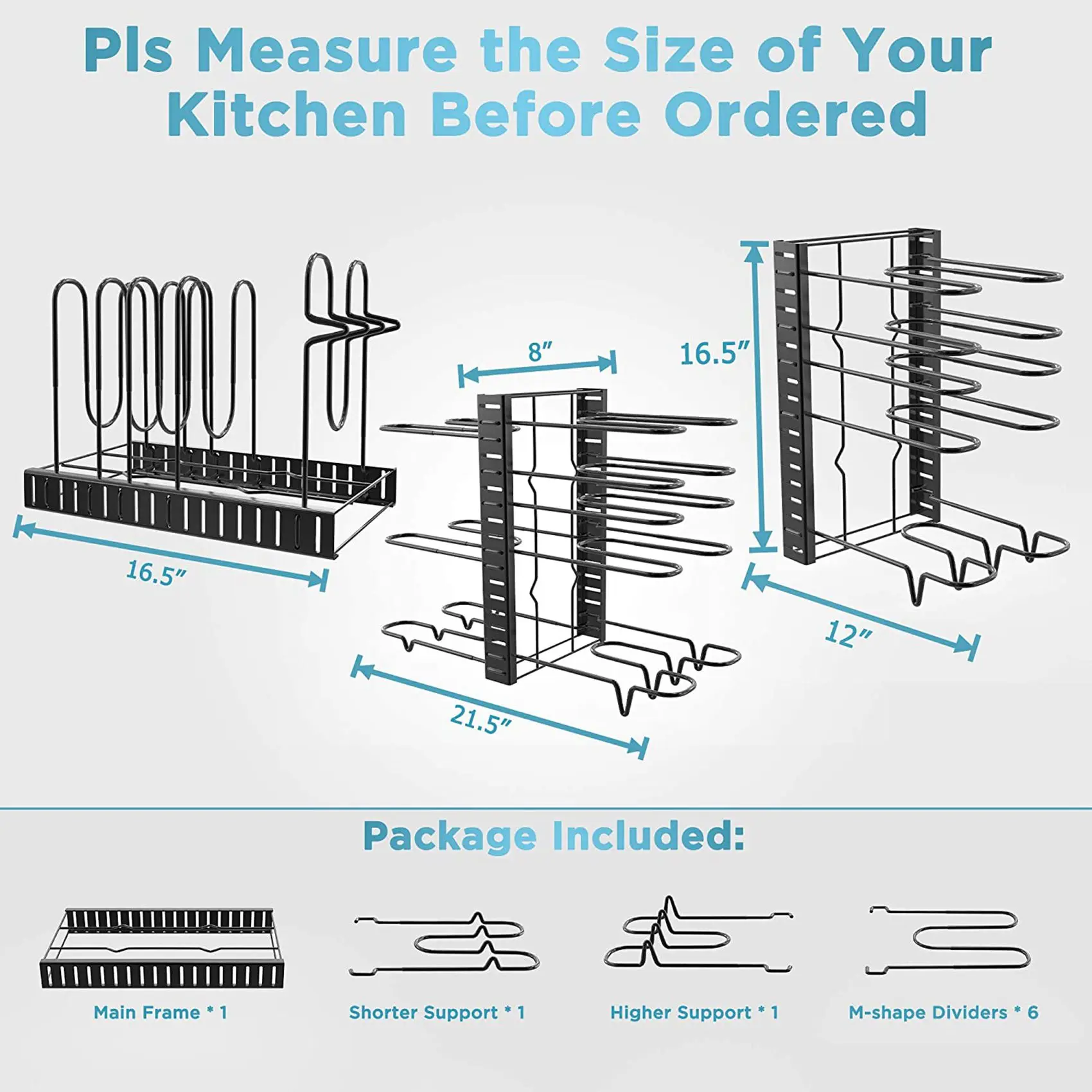 【Price-Drop!】Pot Rack Organizers,Pots And Pans Organizer, Adjustable Pot Lid Holders & Pan Rack For Kitchen Counter And Cabinet
【Price-Drop!】Pot Rack Organizers,Pots And Pans Organizer, Adjustable Pot Lid Holders & Pan Rack For Kitchen Counter And Cabinet