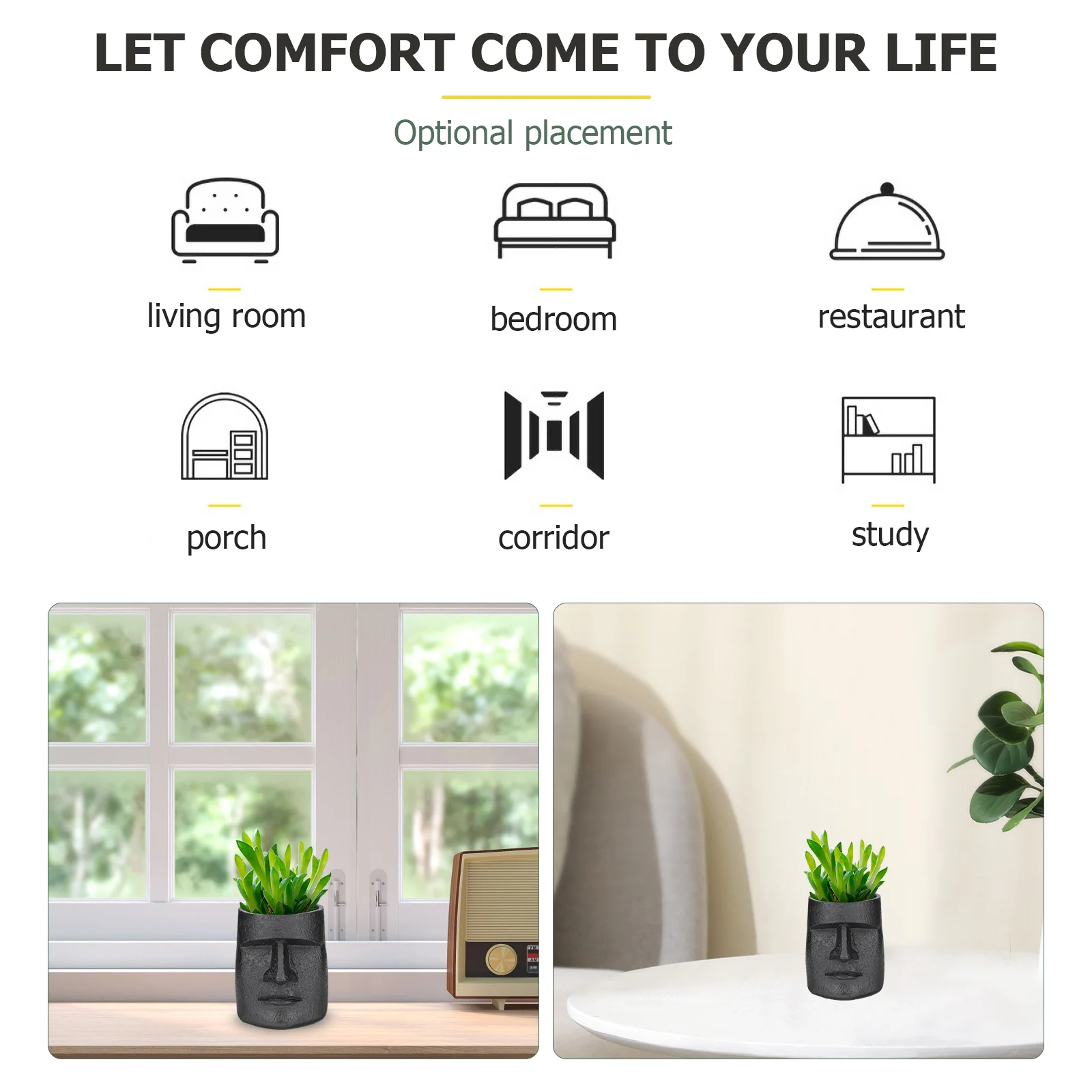 Stone Statue Flower Resin Planter Ornament Decor Desktop Balcony Decoration Easter Human Shape
Stone Statue Flower Resin Planter Ornament Decor Desktop Balcony Decoration Easter Human Shape