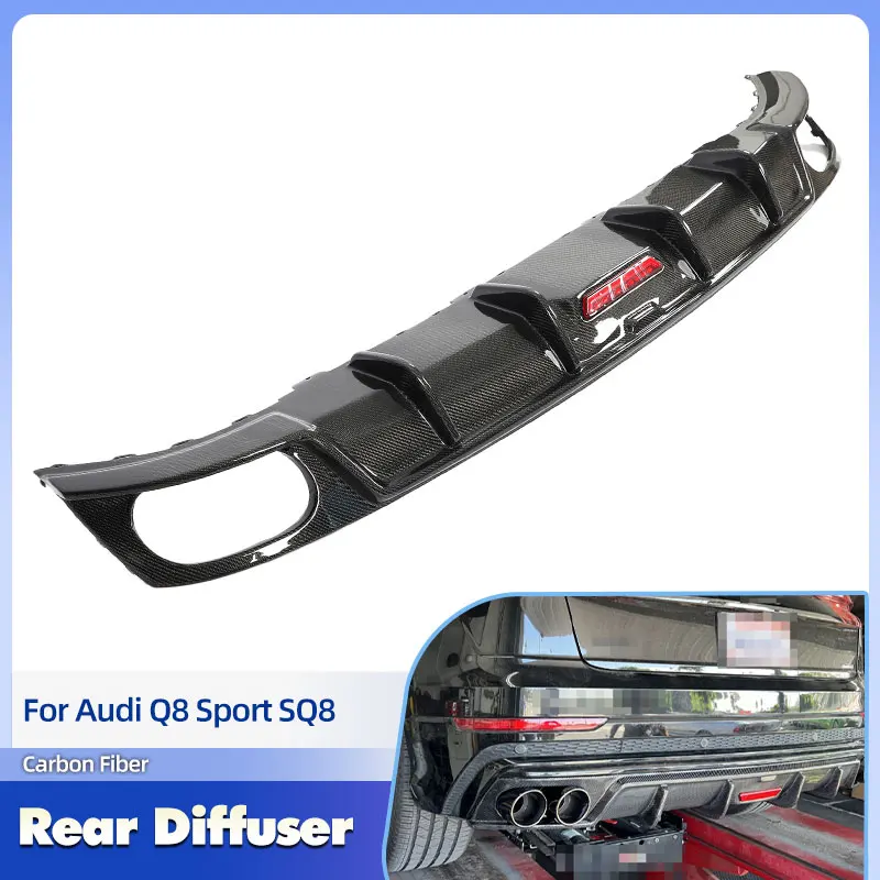 Car Rear Bumper Diffuser Lip with Light Carbon Fiber for Audi Q8 Sport SQ8 2021 2022 Rear Diffuser Apron Lip Spoiler Body Kit
Car Rear Bumper Diffuser Lip with Light Carbon Fiber for Audi Q8 Sport SQ8 2021 2022 Rear Diffuser Apron Lip Spoiler Body Kit