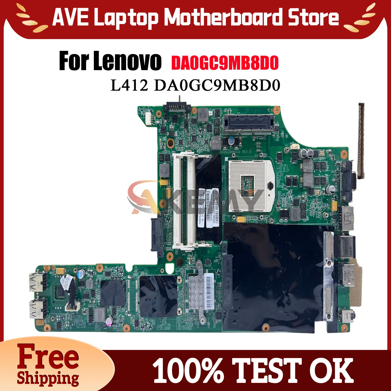 DA0GC9MB8D0 For Lenovo L412 Laptop Motherboard With HM55 Chipset DDR3 100% Fully Tested
DA0GC9MB8D0 For Lenovo L412 Laptop Motherboard With HM55 Chipset DDR3 100% Fully Tested