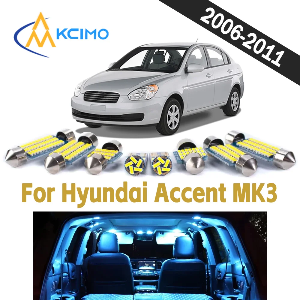 Durable Auto Interior LED Light Kit For Hyundai Accent MK3 2006-2011 CANBUS Bright Wear Resistant Vehicle Indoor Lighting Bulbs
Durable Auto Interior LED Light Kit For Hyundai Accent MK3 2006-2011 CANBUS Bright Wear Resistant Vehicle Indoor Lighting Bulbs