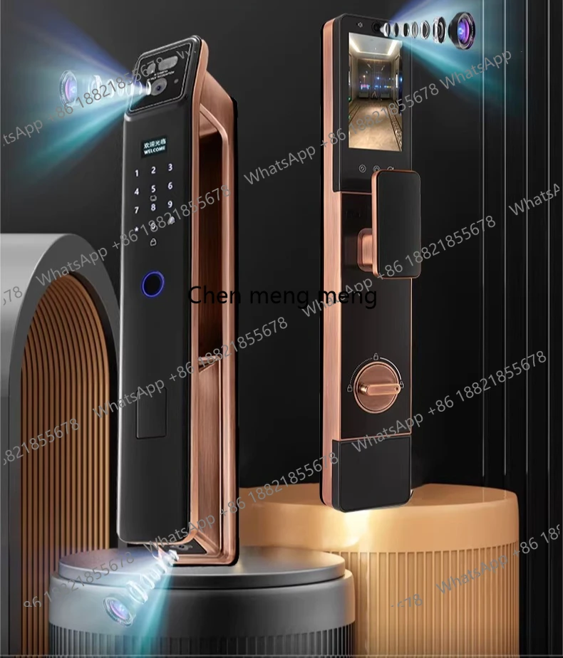 Facial recognition smart door lock fingerprint lock home security door with surveillance camera
Facial recognition smart door lock fingerprint lock home security door with surveillance camera