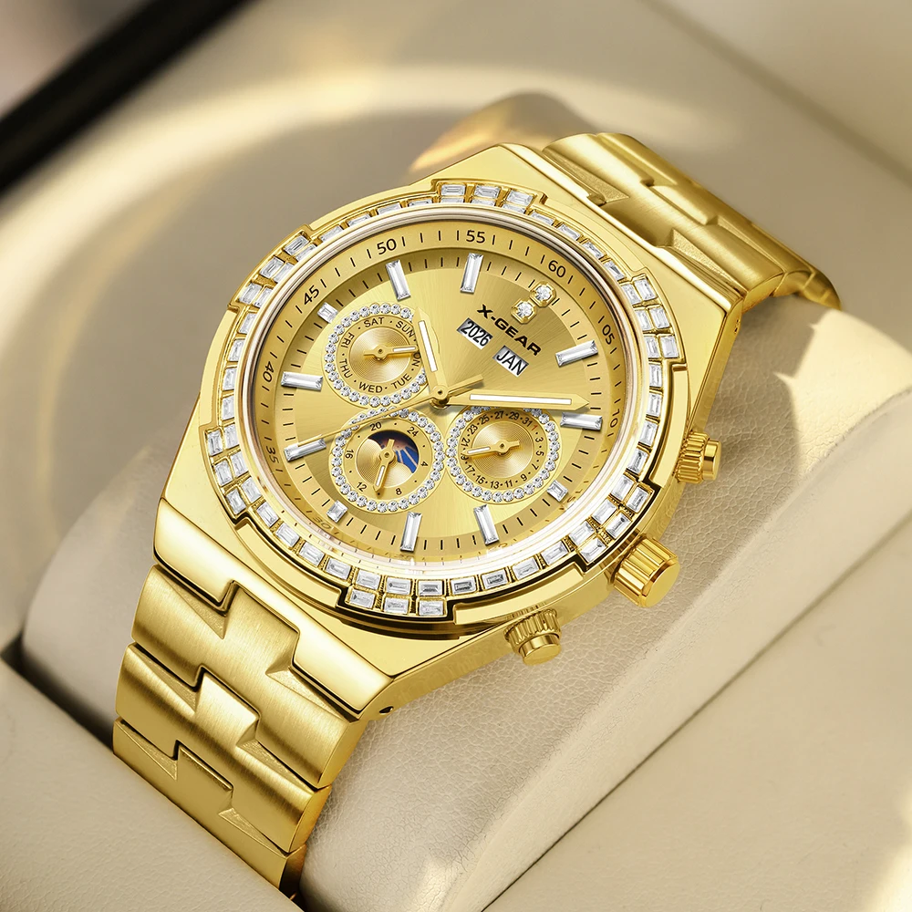 X-GEAR Мужские механические часы Водонепроницаемый светящийся ремешок из нержавеющей стали Мужские механические часы Модная роскошь
X-GEAR Мужские механические часы Водонепроницаемый светящийся ремешок из нержавеющей стали Мужские механические часы Модная роскошь