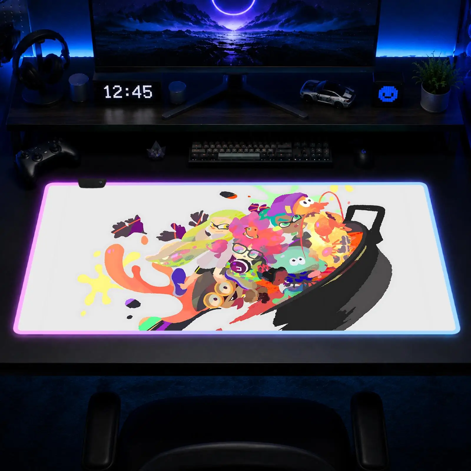 Splatoon Mouse Pad Gaming Anime Mouse Pad XXL RGB Desk Mats LED Table Pads Backlit Rubber Desktop
Splatoon Mouse Pad Gaming Anime Mouse Pad XXL RGB Desk Mats LED Table Pads Backlit Rubber Desktop