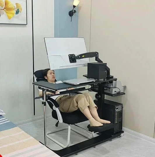 Bed laptop desktop computer desk bedside table lifting lazy table cockpit suspension bracket
Bed laptop desktop computer desk bedside table lifting lazy table cockpit suspension bracket