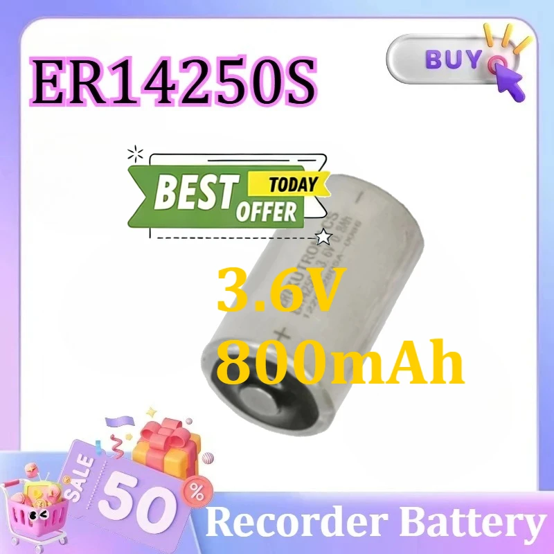 ER14250S 150 3.6V 800mAh Degree High Temperature Lithium Battery Is Equivalent To ER14250MR-145 Temperature Recorder Battery
ER14250S 150 3.6V 800mAh Degree High Temperature Lithium Battery Is Equivalent To ER14250MR-145 Temperature Recorder Battery
