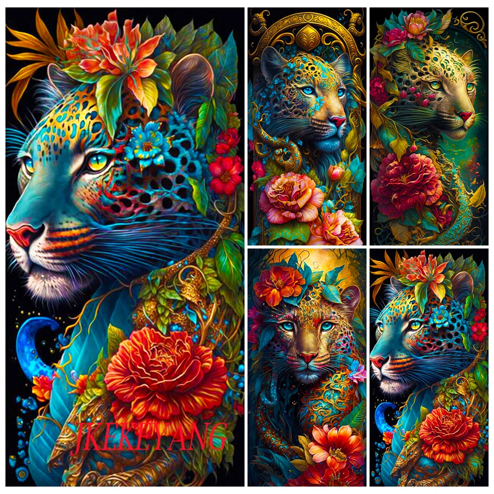 DIY Diamond Painting Cross Stitch Kit Leopard and Flower Full Drills Diamond Mosaic New Collection 2024 Home Decor Gift
DIY Diamond Painting Cross Stitch Kit Leopard and Flower Full Drills Diamond Mosaic New Collection 2024 Home Decor Gift