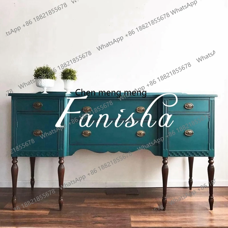 French retro entrance cabinet living room solid wood carving flower edge American foyer decorative cabinet
French retro entrance cabinet living room solid wood carving flower edge American foyer decorative cabinet