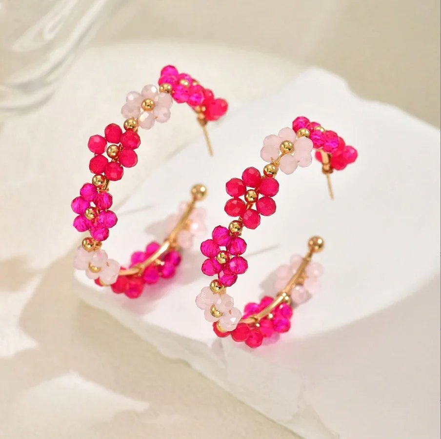 ZGMXR серьги из рисовых бусин, круглый цветок, ручная работа, модный сплав, простой кристалл, оригинальный узор, женские серьги из бисера в богемном стиле
ZGMXR серьги из рисовых бусин, круглый цветок, ручная работа, модный сплав, простой кристалл, оригинальный узор, женские серьги из бисера в богемном стиле