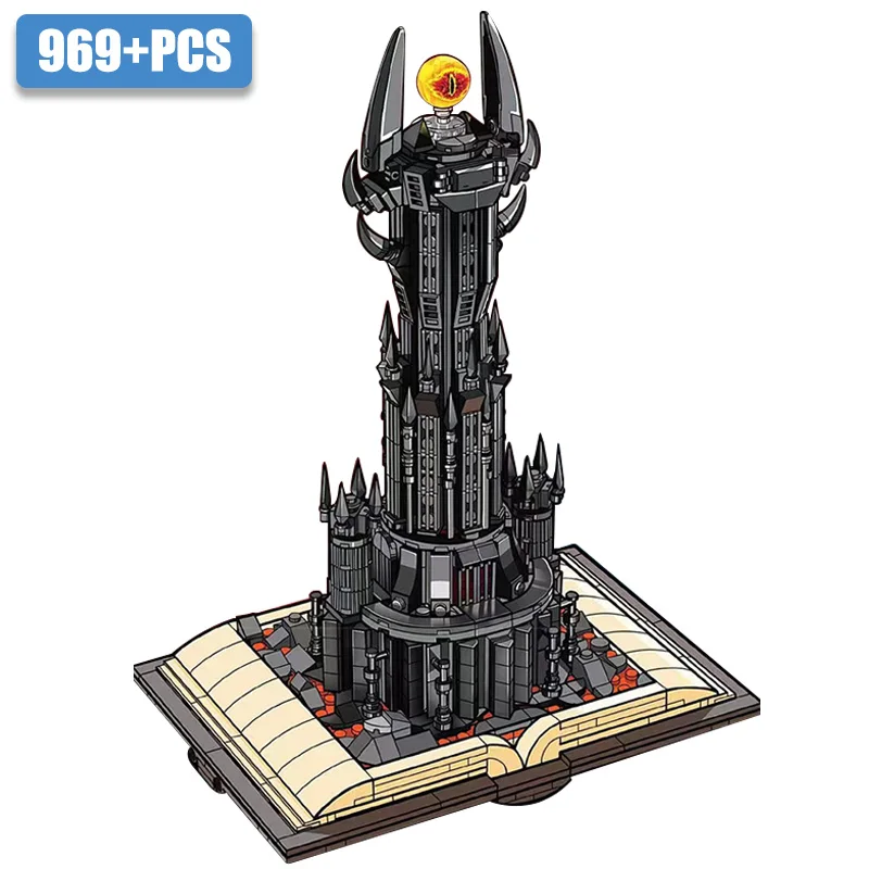 City 969pcs Black Tower Magic Castle Book Building Blocks MOC Creative Palace Bricks With Lights Toys For Children Adult Gifts
City 969pcs Black Tower Magic Castle Book Building Blocks MOC Creative Palace Bricks With Lights Toys For Children Adult Gifts